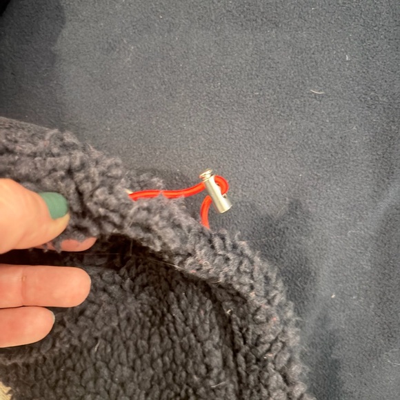 New Alex Mill fleece lined Sherpa field jacket in navy blue sz XL - Picture 13 of 14